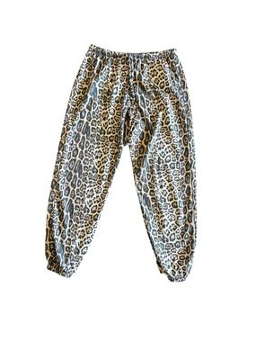 Onzie Leopard Print Joggers - Black, Brown & Cream